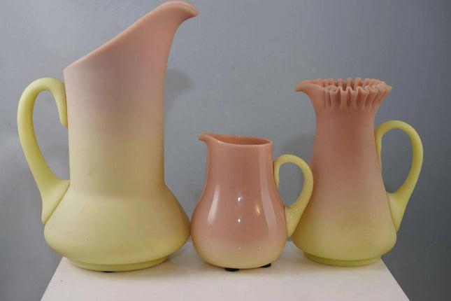 c1890 Mt Washington Burmese New England Peachblow collection - Estate Fresh Austin