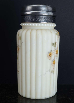 c1890 Mt Washington Crown Milano Melon Ribbed Muffineer Sugar Shaker - Estate Fresh Austin