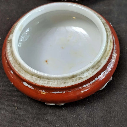 c1890 Nippon Moriage Trinket Box 2.25" wide x 1.5" tall - Estate Fresh Austin