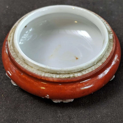 c1890 Nippon Moriage Trinket Box 2.25" wide x 1.5" tall - Estate Fresh Austin