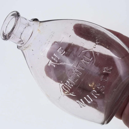 c1890 "Oriental Nurser" and comedy baby bottle flask Teddy's Pet - Estate Fresh Austin