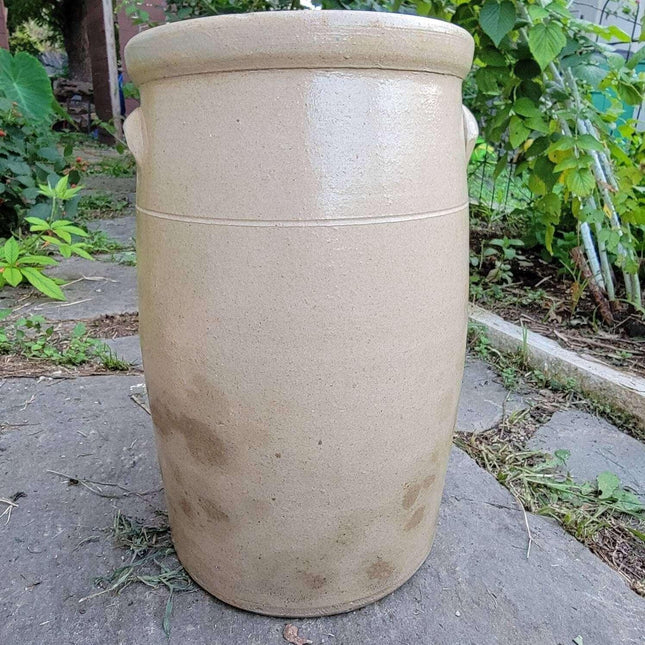 C1890 Red Wing 4 gallon American blue decorated salt glazed Stoneware churn 15" - Estate Fresh Austin