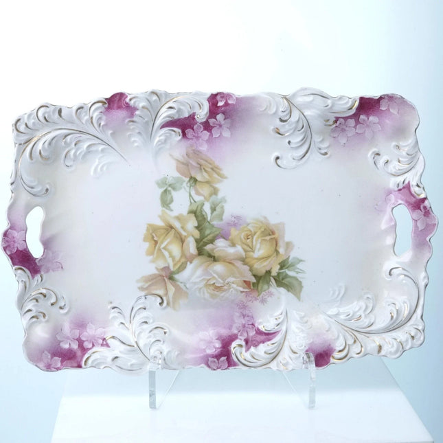 c.1890 RS Prussia Porcelain Dresser Tray - Estate Fresh Austin