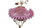 c1890 Signed Webb Whimsy Brides Bowl in gilt metal stand - Estate Fresh Austin