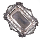 c1895 William Comyns London Sterling pierced repousse bowl - Estate Fresh Austin