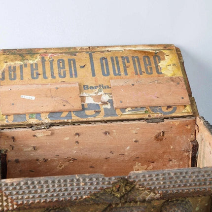 c1900 American Tramp Art box - Estate Fresh Austin