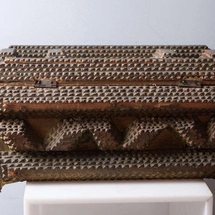 c1900 American Tramp Art box - Estate Fresh Austin