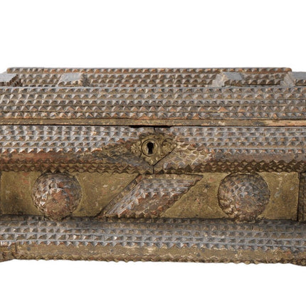 c1900 American Tramp Art box - Estate Fresh Austin