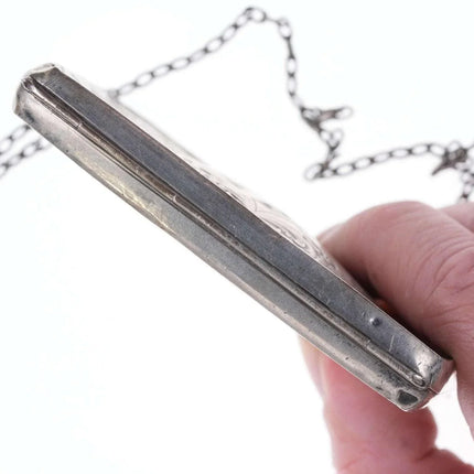 c1900 Antique Sterling Calling card case/wallet - Estate Fresh Austin