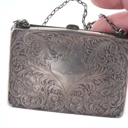 c1900 Antique Sterling Calling card case/wallet - Estate Fresh Austin