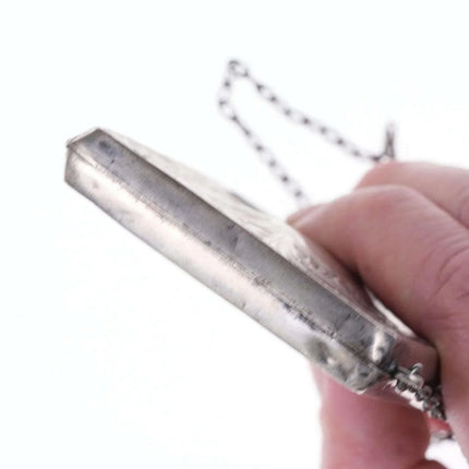 c1900 Antique Sterling Calling card case/wallet - Estate Fresh Austin