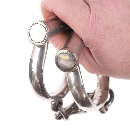 c1900 Croft Darby Style Antique Handcuffs - Estate Fresh Austin