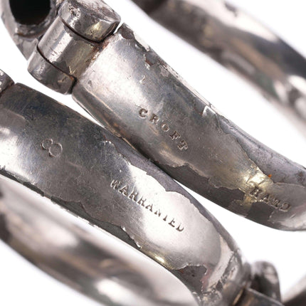 c1900 Croft Darby Style Antique Handcuffs - Estate Fresh Austin