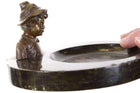 c1900 Echte Bronce Austrian Bronze Boy marble ashtray - Estate Fresh Austin