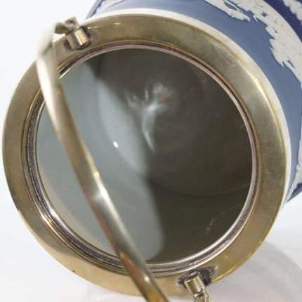 c1900 Equestrian/ scene Adams Jasperware biscuit barrel - Estate Fresh Austin