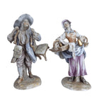 c1900 Ernst Bohne German Porcelain Figures Antique Dealers Beggar and Barmaid Co - Estate Fresh Austin