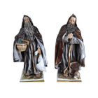 c1900 Ernst Bohne German Porcelain Figures of Monks Pair - Estate Fresh Austin