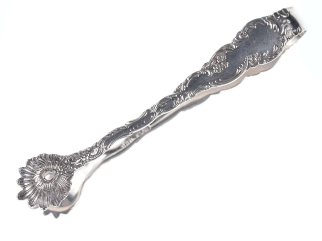c1900 Fancy Sterling silver sugar tongs - Estate Fresh Austin
