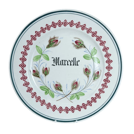 c1900 Fenal Freres Pexonne Marcelle Customized Plate - Estate Fresh Austin