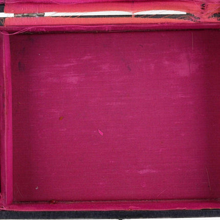 c1900 French covered wood box - Estate Fresh Austin