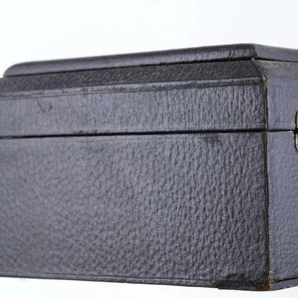 c1900 French covered wood box - Estate Fresh Austin