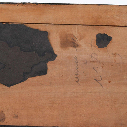 c1900 French covered wood box - Estate Fresh Austin