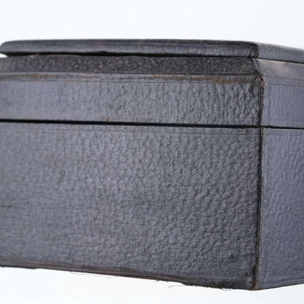 c1900 French covered wood box - Estate Fresh Austin