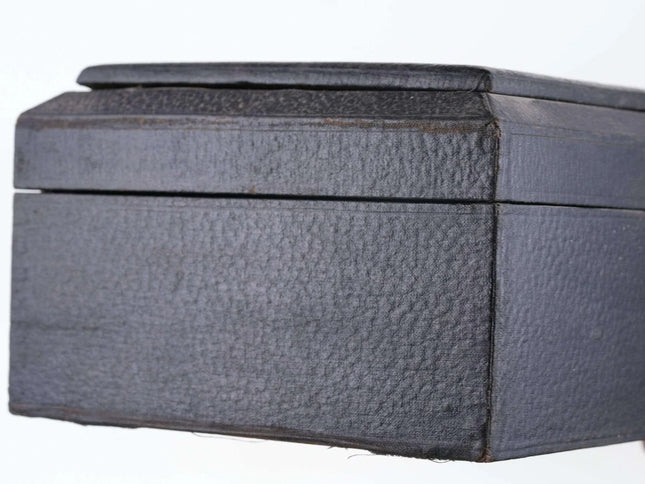 c1900 French covered wood box - Estate Fresh Austin