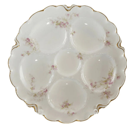 c1900 French Haviland Limoges oyster plate - Estate Fresh Austin