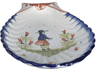 c1900 HB Quimper Shell Dish - Estate Fresh Austin