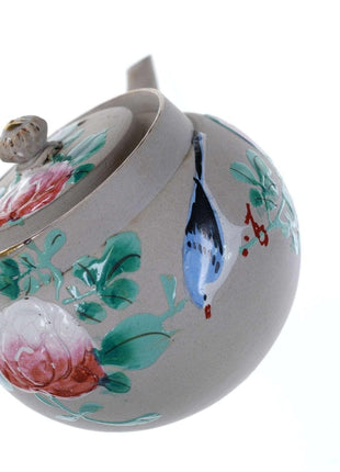 c1900 Japanese Banko Han Painted Porcelain Teapot - Estate Fresh Austin