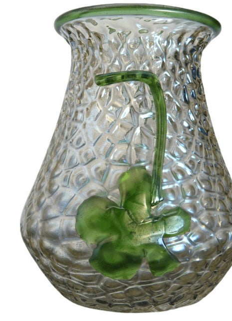 c1900 Kralik Martele Verre - de - Soie Art Nouveau Bohemian art glass vase - Estate Fresh Austin