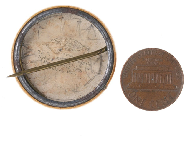 c1900 McKinley Roosevelt Jugate 1.25" - Estate Fresh Austin