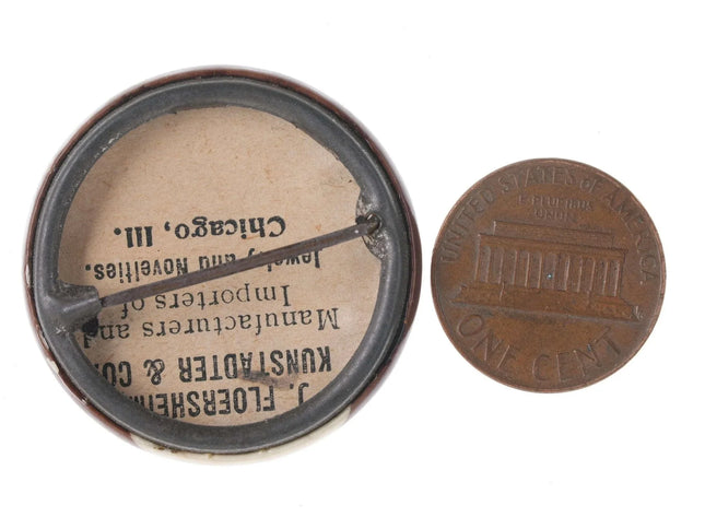 c1900 McKinley Roosevelt Jugate 1.25" - Estate Fresh Austin