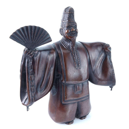 c1900 Meiji Period Noh Actor Japanese Bronze Okimono - Estate Fresh Austin