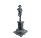 c1900 Miniature Napoleon Bronze Statue receipt from 1979 antique shop 9 3/8