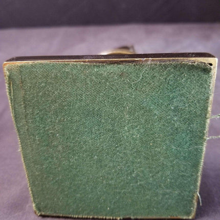 c1900 Miniature Napoleon Bronze Statue receipt from 1979 antique shop 9 3/8" tal - Estate Fresh Austin