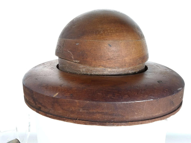 c1900 Texas Cowboy Hat Mold Hand carved wood - Estate Fresh Austin