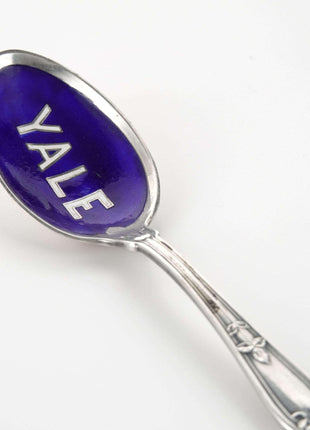 c1900 Yale University Gorham Sterling Silver Enamel Spoon - Estate Fresh Austin