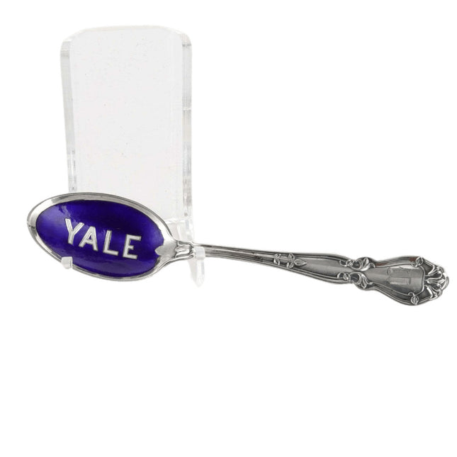 c1900 Yale University Gorham Sterling Silver Enamel Spoon - Estate Fresh Austin