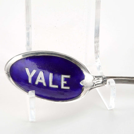 c1900 Yale University Gorham Sterling Silver Enamel Spoon - Estate Fresh Austin