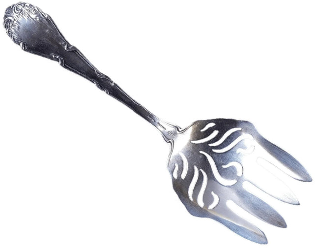 c1905 R Blackington Art Nouveau American Sterling Serving fork - Estate Fresh Austin