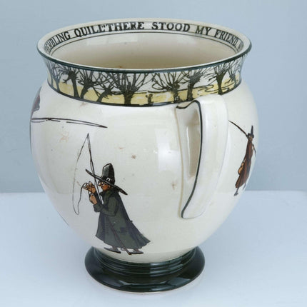 c1905 Royal Doulton Gallant Fishers Isaac Walton Ware Loving Cup Noke - Estate Fresh Austin