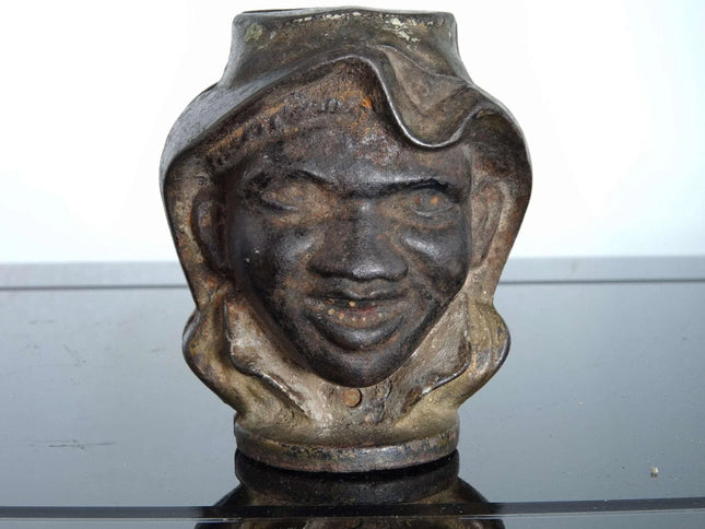 c1910 Ac Williams Two Faces Cast Iron STill bank - Estate Fresh Austin