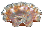 c1910 Carnival glass horse head bowl - Estate Fresh Austin