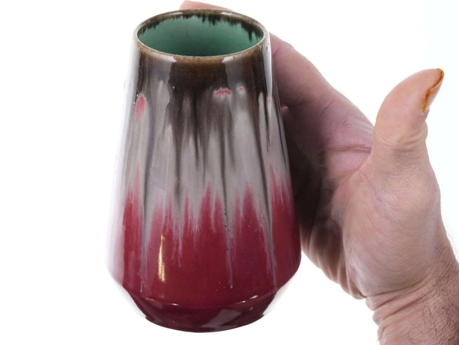 c1910 Drip glaze art pottery vase - Estate Fresh Austin