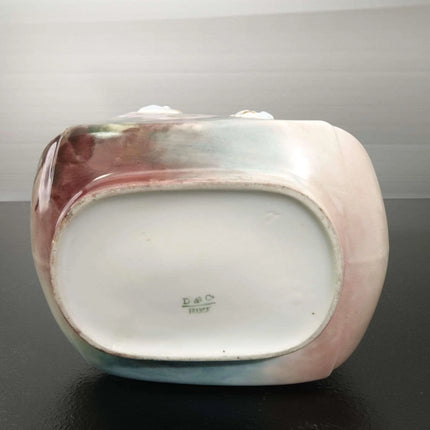 c1910 Limoges Basket Hand Painted Roses and Heavy Gold - Estate Fresh Austin