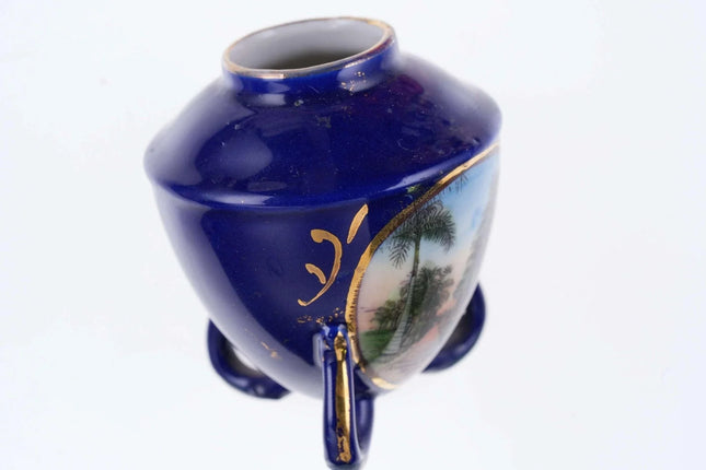 c1910 Miami Florida Avenue of Royal Palms Musa Isle Grove Cobalt German Souvenir - Estate Fresh Austin