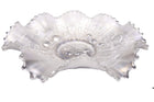 c.1910 Northwood White Carnival Glass Three Fruits Stippled Bowl 9