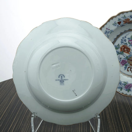 c1910 Royal Doulton Bottle Japan Chinoisiere Imari British Imari Rim Soup Bowls - Estate Fresh Austin
